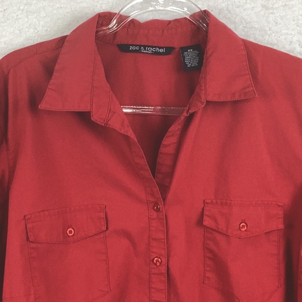 Zac & Rachel Women’s Size 2X Button Down Shirt. - Picture 3 of 9